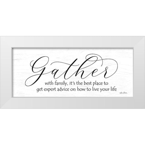 Expert Advice White Modern Wood Framed Art Print by Deiter, Lori