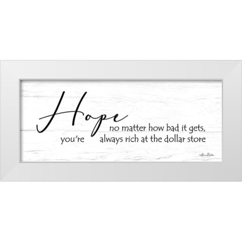 Hope White Modern Wood Framed Art Print by Deiter, Lori