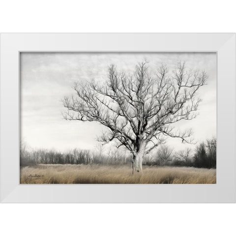 Earth and Sky White Modern Wood Framed Art Print by Deiter, Lori