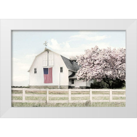 Brownsville Patriot White Modern Wood Framed Art Print by Deiter, Lori