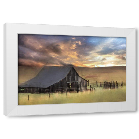 Sunshine Will Follow White Modern Wood Framed Art Print by Deiter, Lori