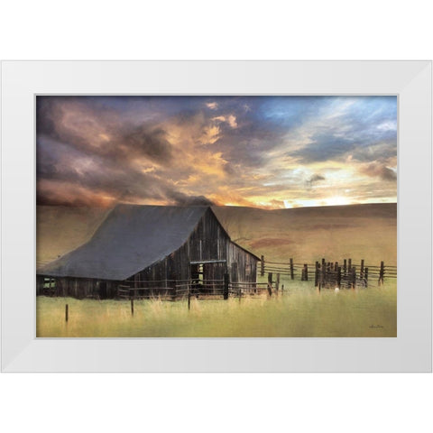Sunshine Will Follow White Modern Wood Framed Art Print by Deiter, Lori