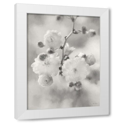 Painted Blossoms I White Modern Wood Framed Art Print by Deiter, Lori