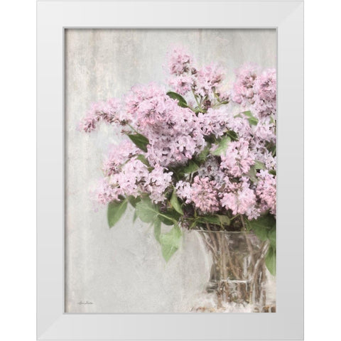 Magical Lilacs White Modern Wood Framed Art Print by Deiter, Lori