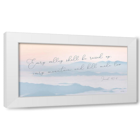 Every Valley White Modern Wood Framed Art Print by Deiter, Lori