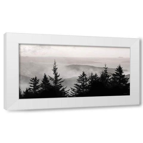 Elegant Layers III White Modern Wood Framed Art Print by Deiter, Lori