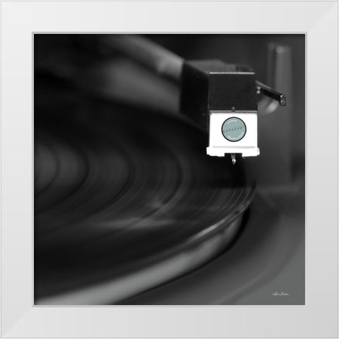 Put on a Record White Modern Wood Framed Art Print by Deiter, Lori