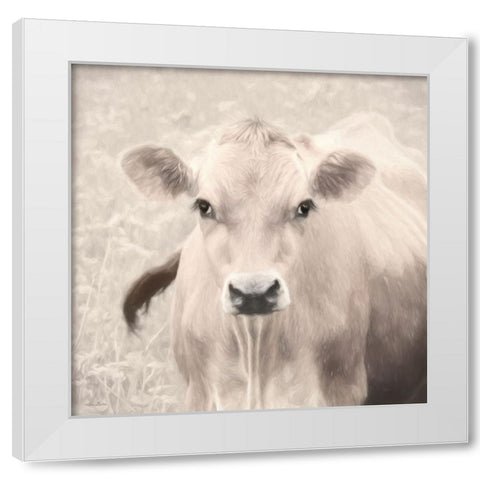 Nellie White Modern Wood Framed Art Print by Deiter, Lori