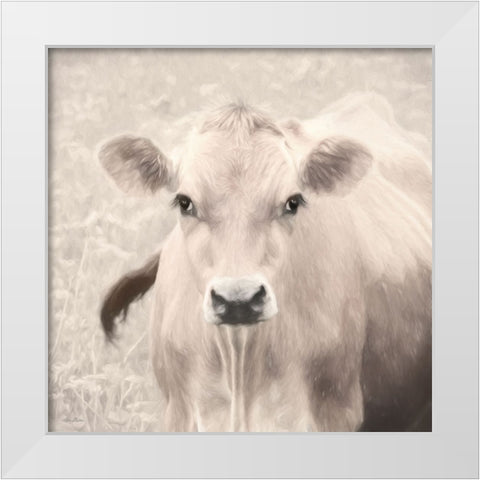 Nellie White Modern Wood Framed Art Print by Deiter, Lori