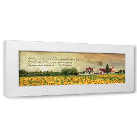 I Thank Thee White Modern Wood Framed Art Print by Deiter, Lori