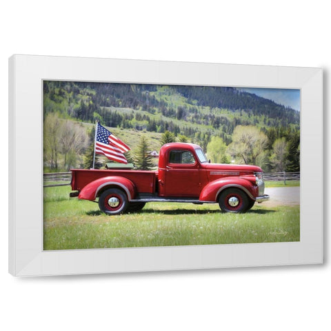 American Made I White Modern Wood Framed Art Print by Deiter, Lori