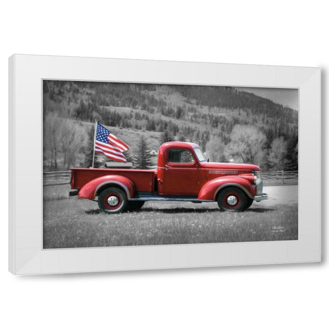 American Made I White Modern Wood Framed Art Print by Deiter, Lori