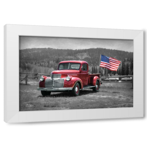 American Made II White Modern Wood Framed Art Print by Deiter, Lori