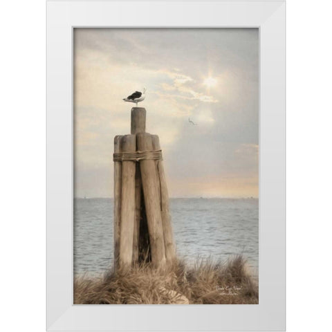 Birds Eye View White Modern Wood Framed Art Print by Deiter, Lori