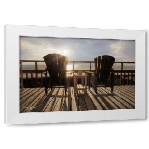 Front Row Seats White Modern Wood Framed Art Print by Deiter, Lori