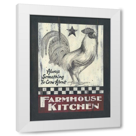 Farmhouse Kitchen White Modern Wood Framed Art Print by Spivey, Linda