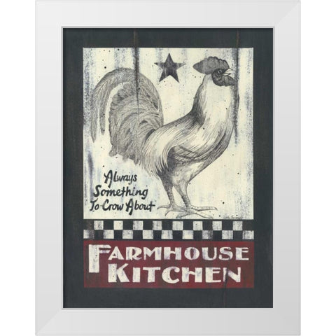 Farmhouse Kitchen White Modern Wood Framed Art Print by Spivey, Linda