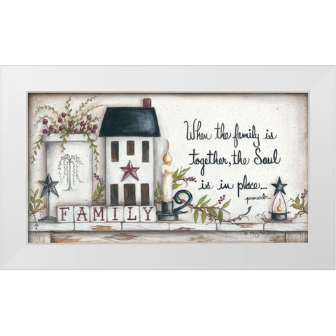 Family… White Modern Wood Framed Art Print by June, Mary Ann