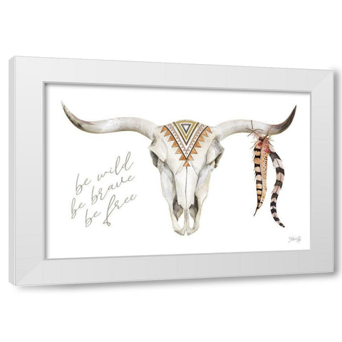 Be Wild II White Modern Wood Framed Art Print by Rae, Marla