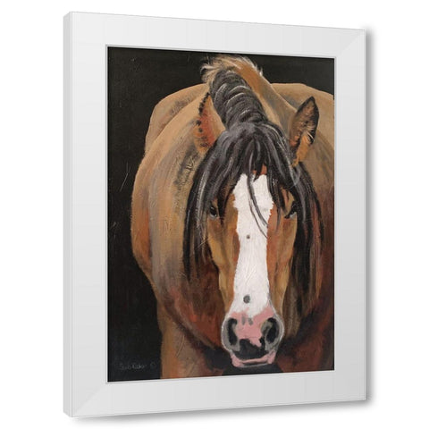 Horse Portrait II White Modern Wood Framed Art Print by Redman, Suzi