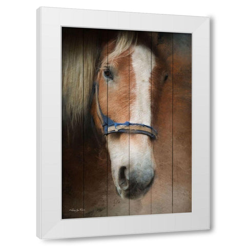 Blaze White Modern Wood Framed Art Print by Vieira, Robin-Lee
