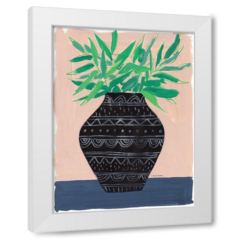 Global Vase I White Modern Wood Framed Art Print by Nieman, Rachel