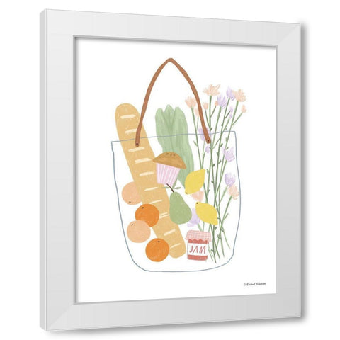 Summer Shopping White Modern Wood Framed Art Print by Nieman, Rachel