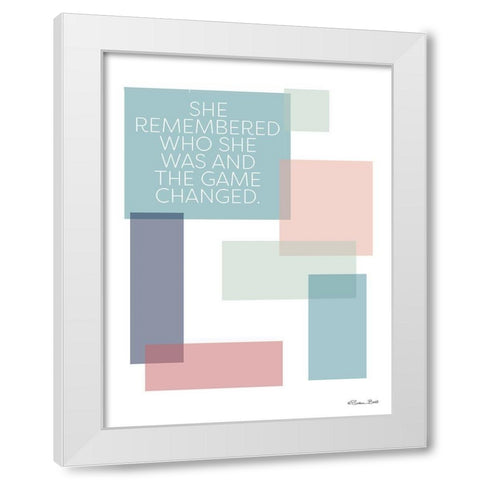 Game Changed White Modern Wood Framed Art Print by Ball, Susan