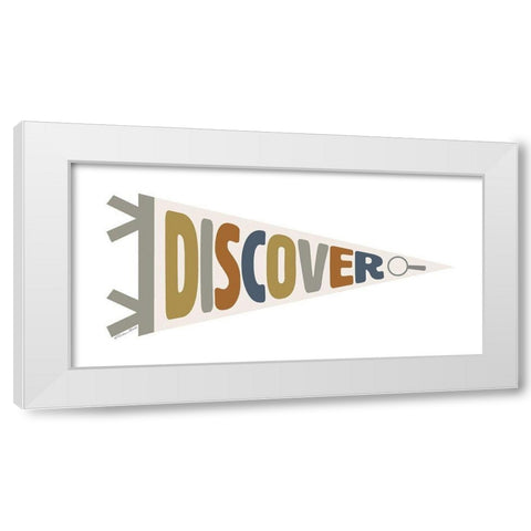Discover Pennant White Modern Wood Framed Art Print by Ball, Susan
