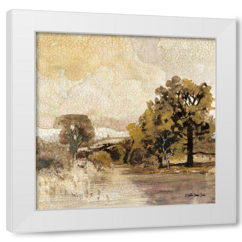 Traditional Landscape 3 White Modern Wood Framed Art Print by Stellar Designs Studio