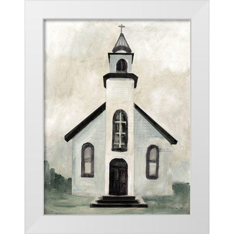 Sunday Morning    White Modern Wood Framed Art Print by Stellar Design Studio