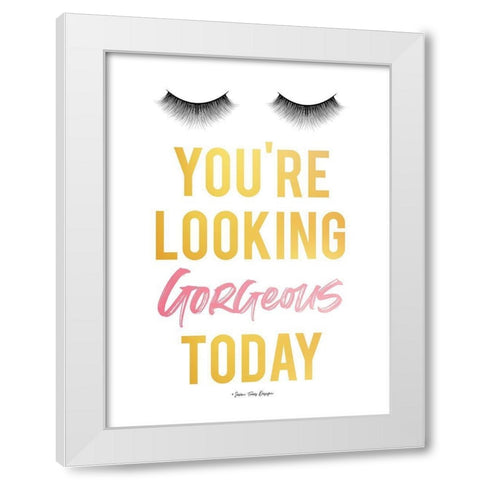 Gorgeous Today White Modern Wood Framed Art Print by Seven Trees Design