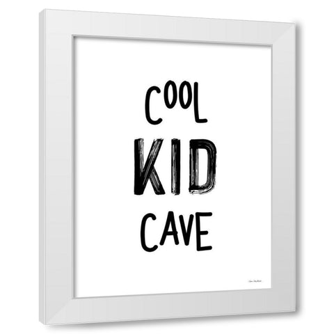 Cool Kid Cave White Modern Wood Framed Art Print by Seven Trees Design