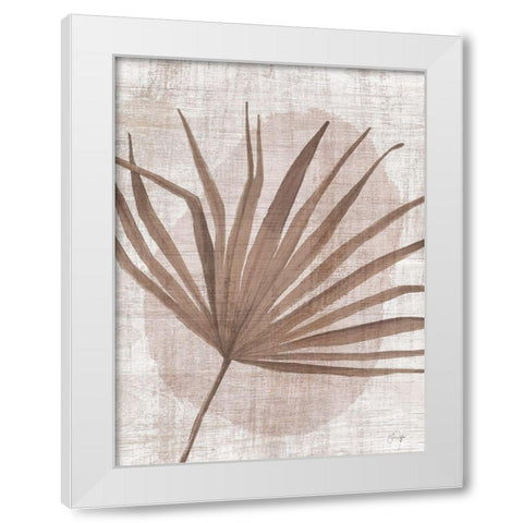 Warm Breeze White Modern Wood Framed Art Print by Yass Naffas Designs