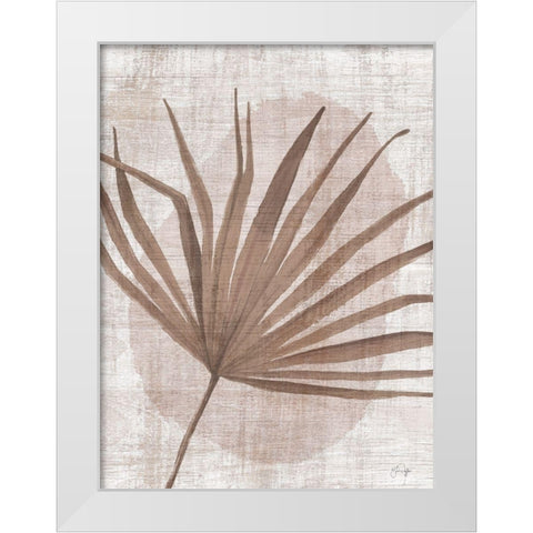 Warm Breeze White Modern Wood Framed Art Print by Yass Naffas Designs