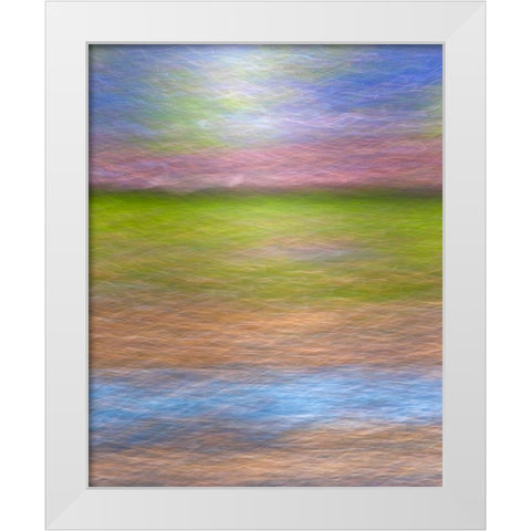Abstract composite collage White Modern Wood Framed Art Print by Jaynes Gallery