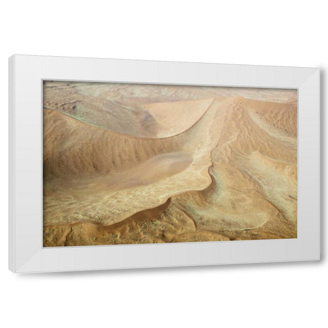 Namibia, Namib-Naukluft Park Sweeping sand dunes White Modern Wood Framed Art Print by Kaveney, Wendy