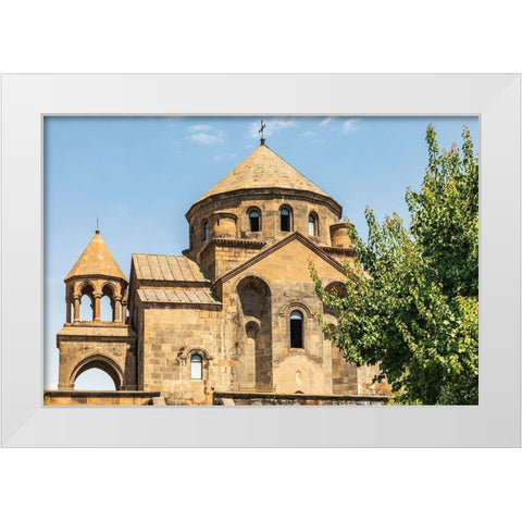 Armenia Armavir Province Vagharshapat Exterior view of the Saint Hripsime Church White Modern Wood Framed Art Print by Wilson, Emily