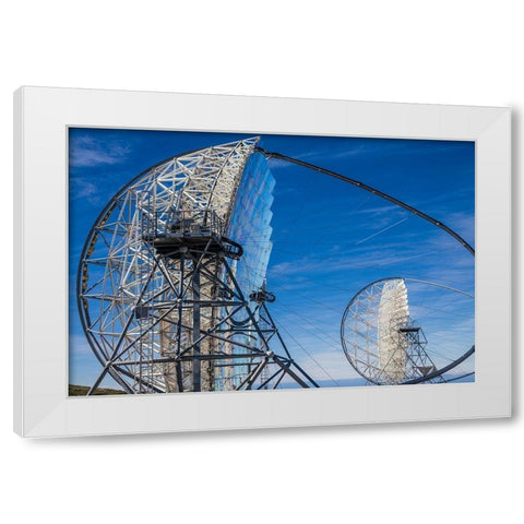 Canary Islands--Roque de los Muchachos Observatory-The Florian Goebel MAGIC Telescopes White Modern Wood Framed Art Print by Bibikow, Walter