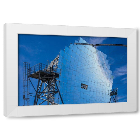 Canary Islands--Roque de los Muchachos Observatory-The Florian Goebel MAGIC Telescopes White Modern Wood Framed Art Print by Bibikow, Walter