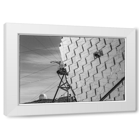 Canary Islands--Roque de los Muchachos Observatory-The Florian Goebel MAGIC Telescopes White Modern Wood Framed Art Print by Bibikow, Walter