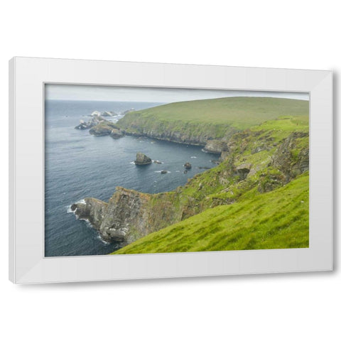 Scotland, Shetland Islands Island of Unst White Modern Wood Framed Art Print by Illg, Cathy and Gordon