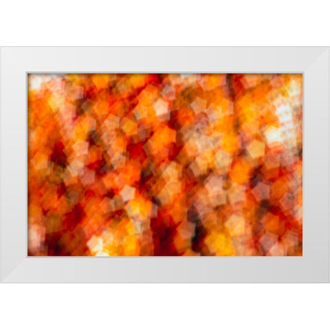 Colorful fabric detail White Modern Wood Framed Art Print by Muench, Zandria