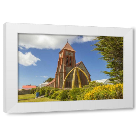 East Falkland, Stanley Christ Church Cathedral White Modern Wood Framed Art Print by Illg, Cathy and Gordon