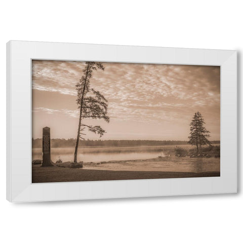 USA-Minnesota-Itasca State Park-Mississippi Headwaters White Modern Wood Framed Art Print by Hawkins, Peter