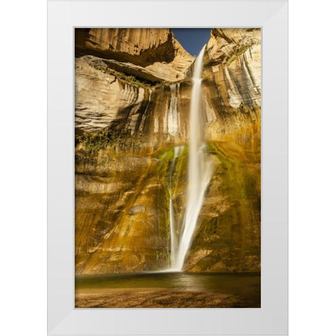 UT, Grand Staircase Escalante, Calf Creek Falls White Modern Wood Framed Art Print by Illg, Cathy and Gordon