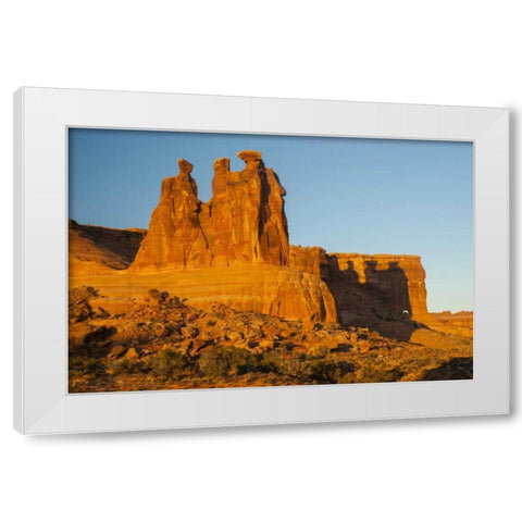 UT, Arches NP The Three Gossips formation White Modern Wood Framed Art Print by Illg, Cathy and Gordon