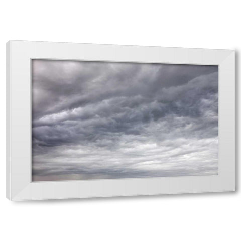 USA, Washington, Seabeck Billowing storm clouds White Modern Wood Framed Art Print by Paulson, Don