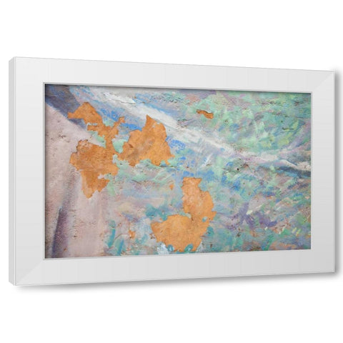 Washington, Fort Hayden Abstract painted wall White Modern Wood Framed Art Print by Paulson, Don