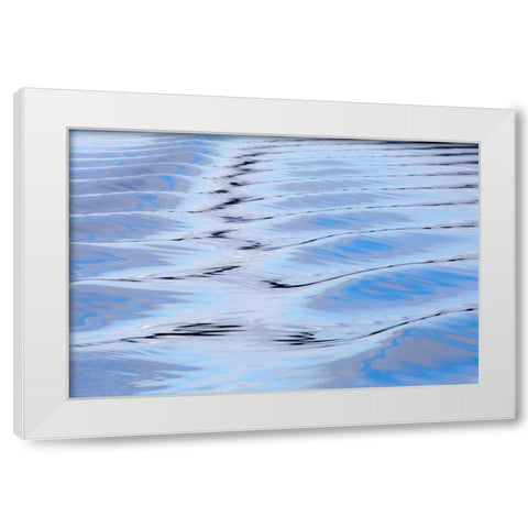 USA, Alaska, Endicott Arm Boat wake patterns White Modern Wood Framed Art Print by Paulson, Don